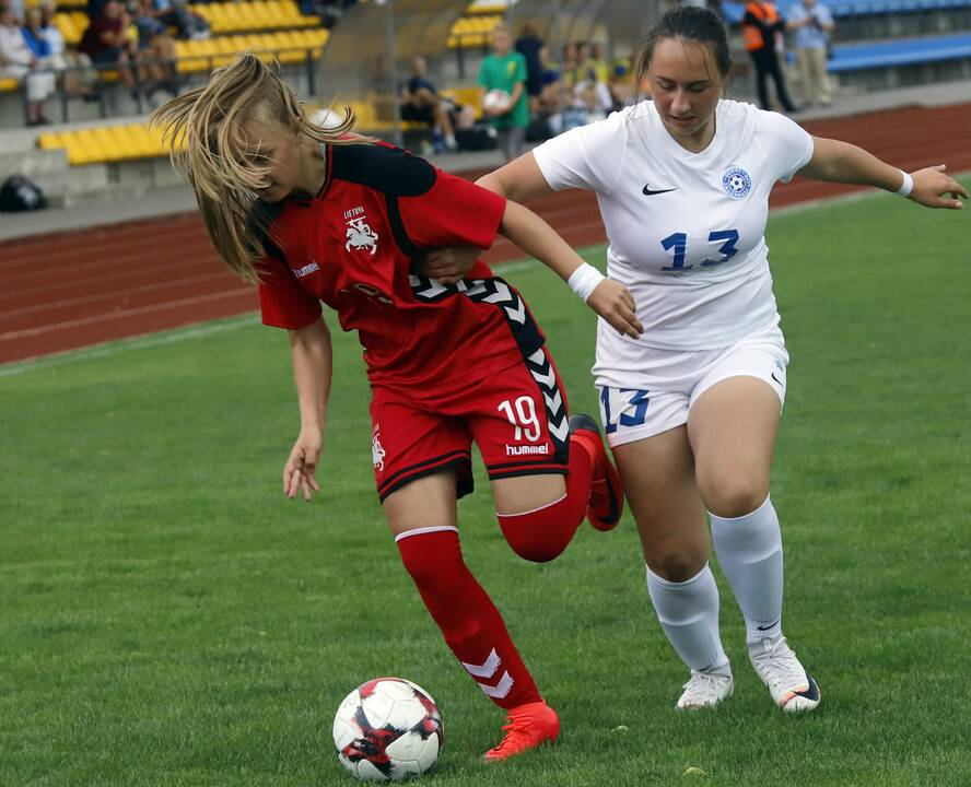 Baltijost taurė WU-17 futbolo rungtynės Lietuva - Estija 4:0