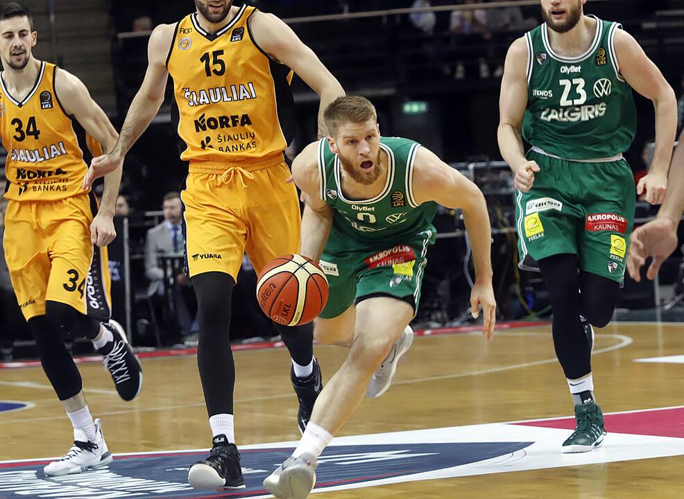 KMT ketvirtfinalis: Žalgiris - Šiauliai 105 : 66