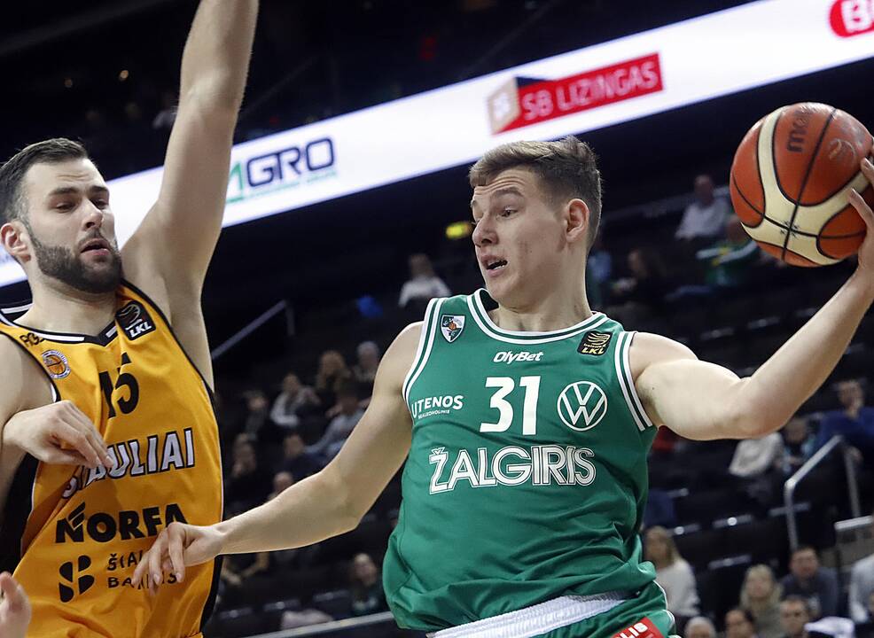 KMT ketvirtfinalis: Žalgiris - Šiauliai 105 : 66