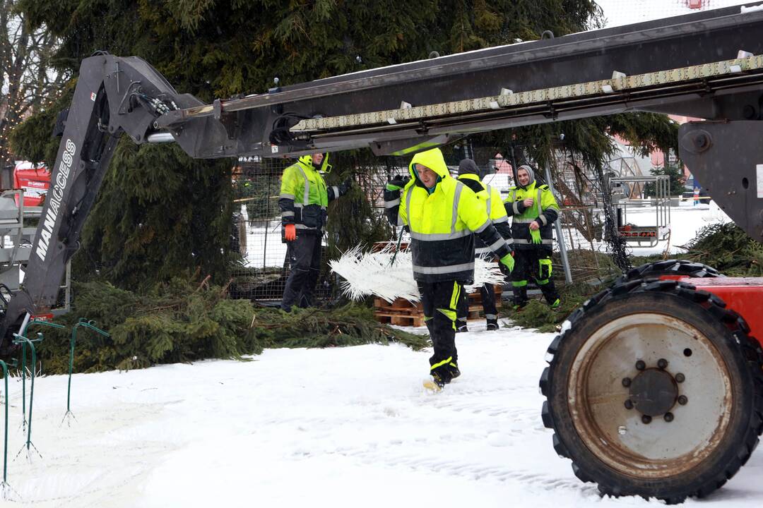 Kaune nupuošta eglutė