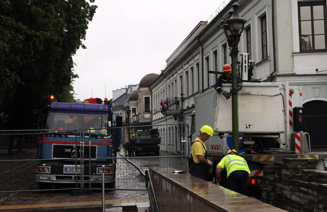 Darbų įkarštis prasideda ir likusioje Vilniaus gatvės dalyje