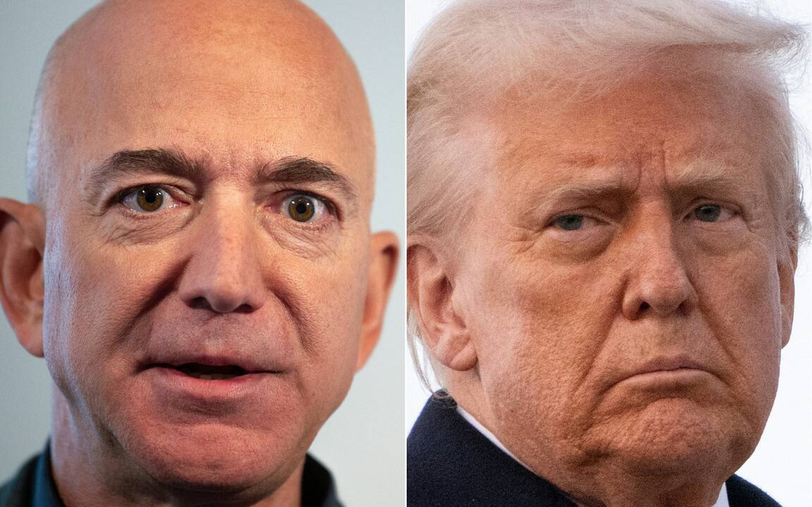 Jeffas Bezosas ir Donaldas Trumpas