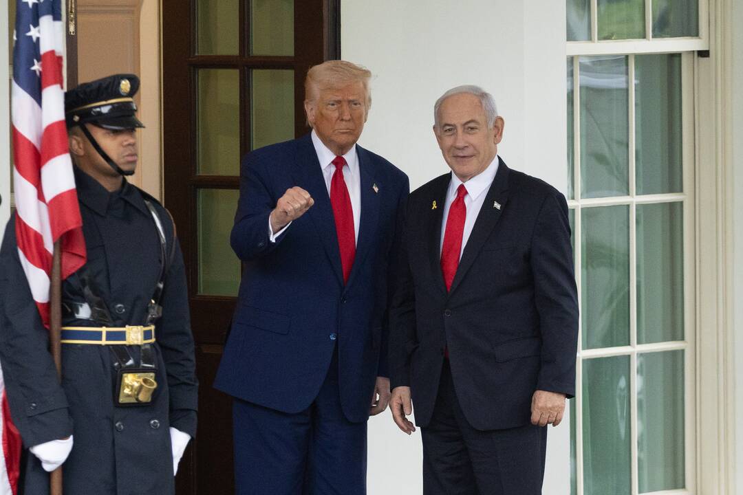 Donaldas Trumpas ir Benjaminas Netanyahu