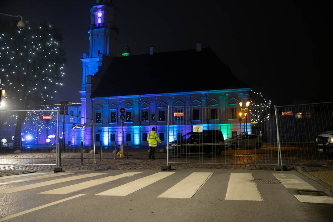 Kauno Rotušės aikštė uždaryta