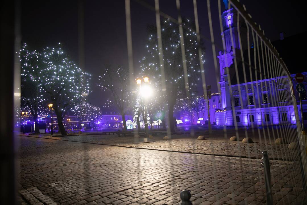 Kauno Rotušės aikštė uždaryta
