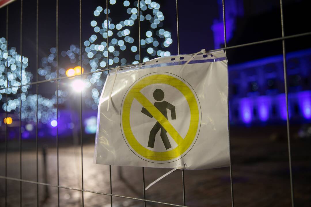 Kauno Rotušės aikštė uždaryta