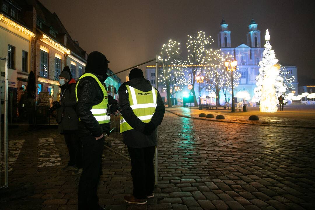Kauno Rotušės aikštė uždaryta