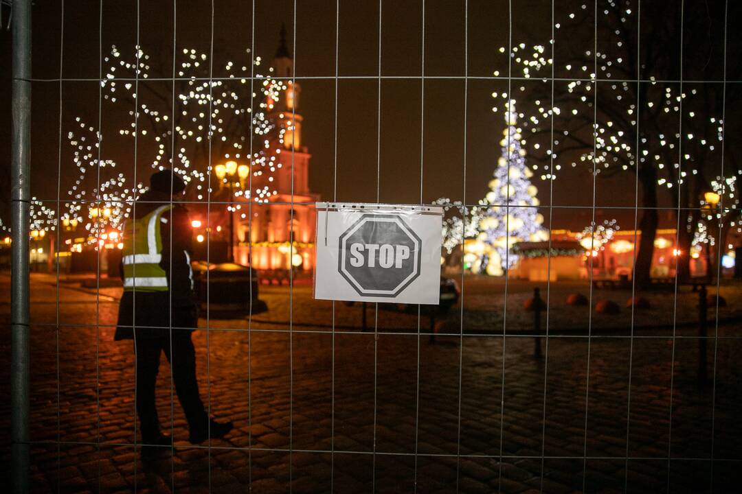 Kauno Rotušės aikštė uždaryta