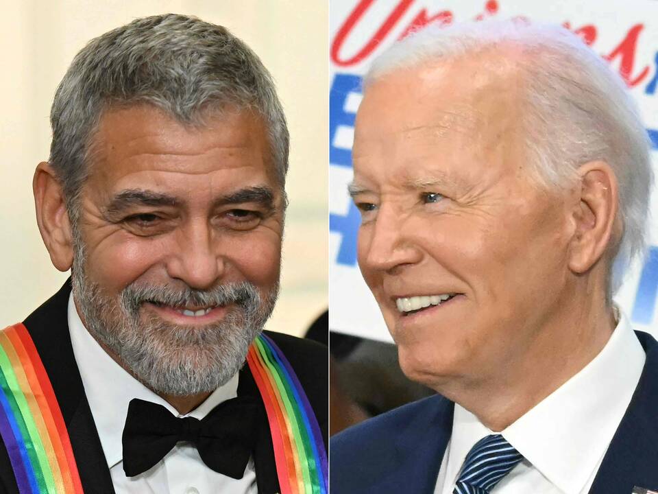George'as Clooney ir Joe Bidenas