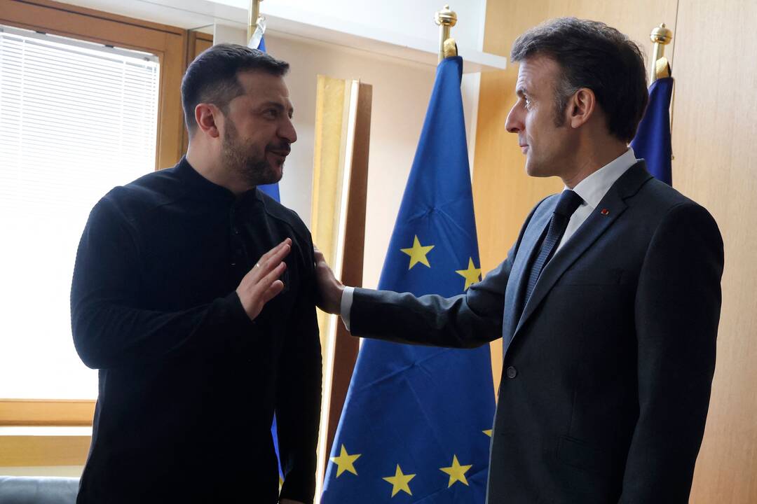 Zelenskis Paryžiuje susitiks su Macronu