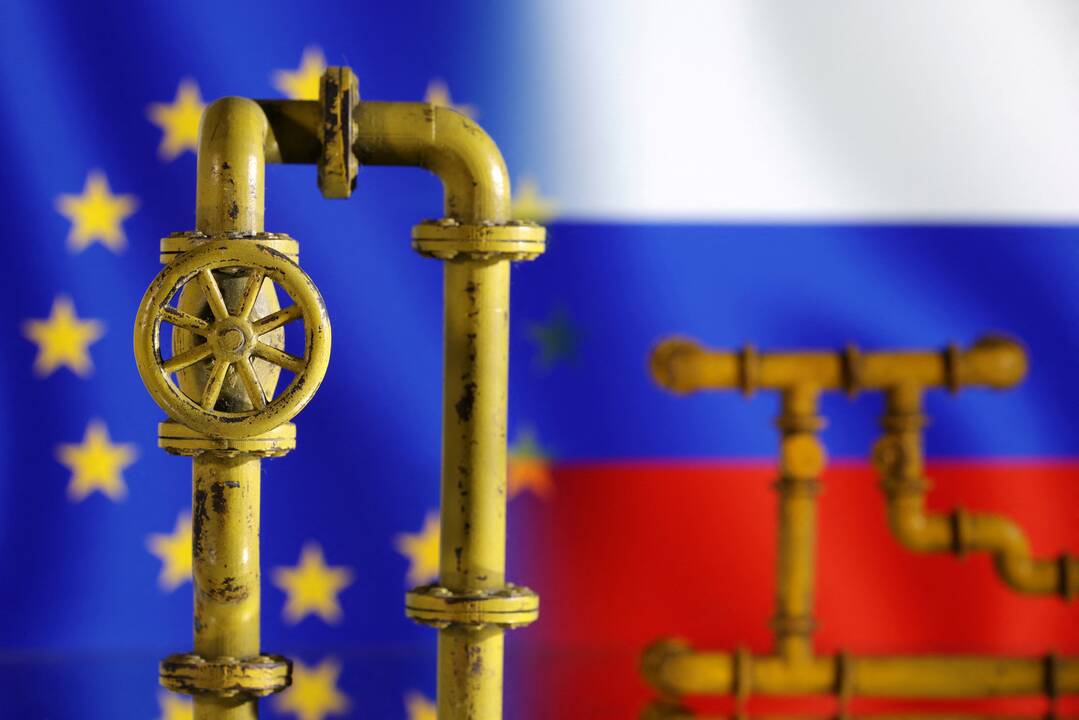 Rusijos prekių eksportas į Europą pernai menko penktadaliu