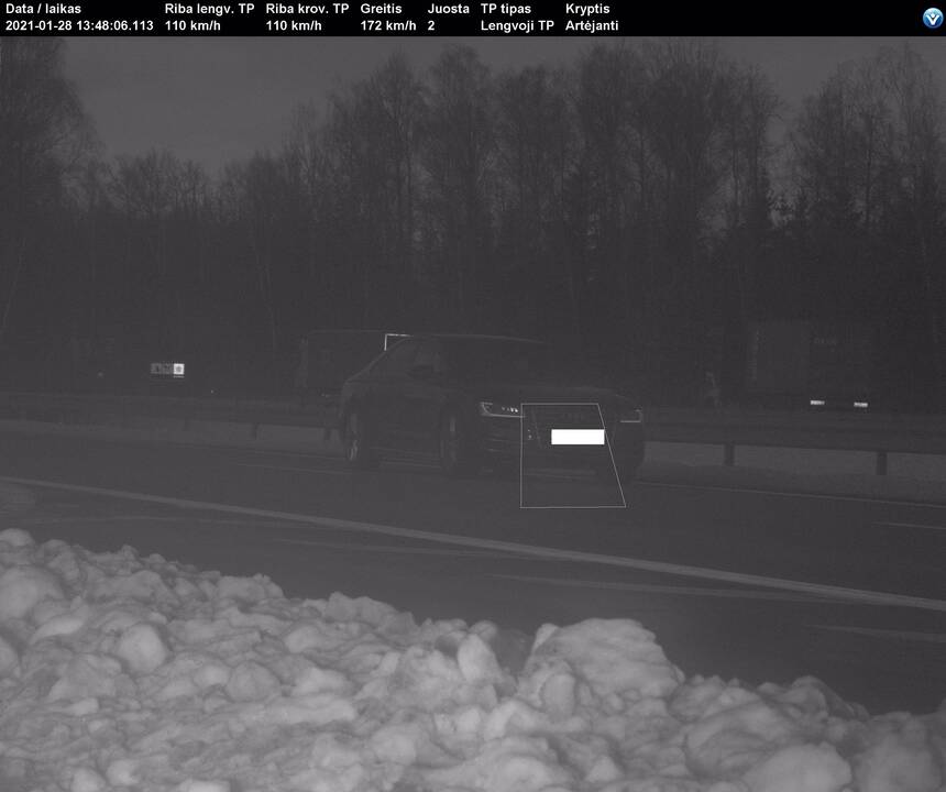 Savaitės lakstūnas – magistralėje 172 km/val. greičiu skriejęs „Audi“ vairuotojas