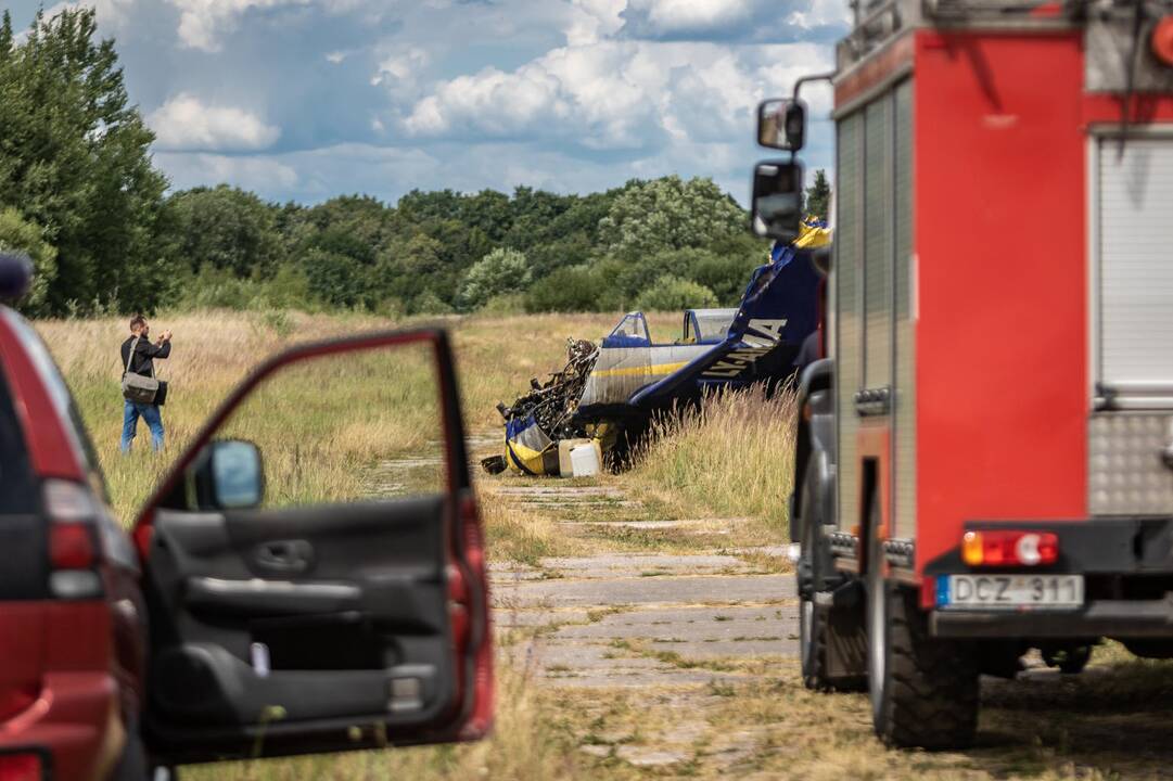 Aleksoto aerodrome nukrito lėktuvas