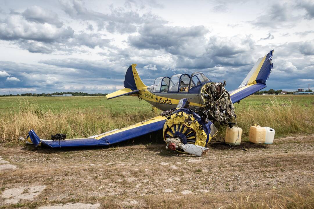 Aleksoto aerodrome nukrito lėktuvas