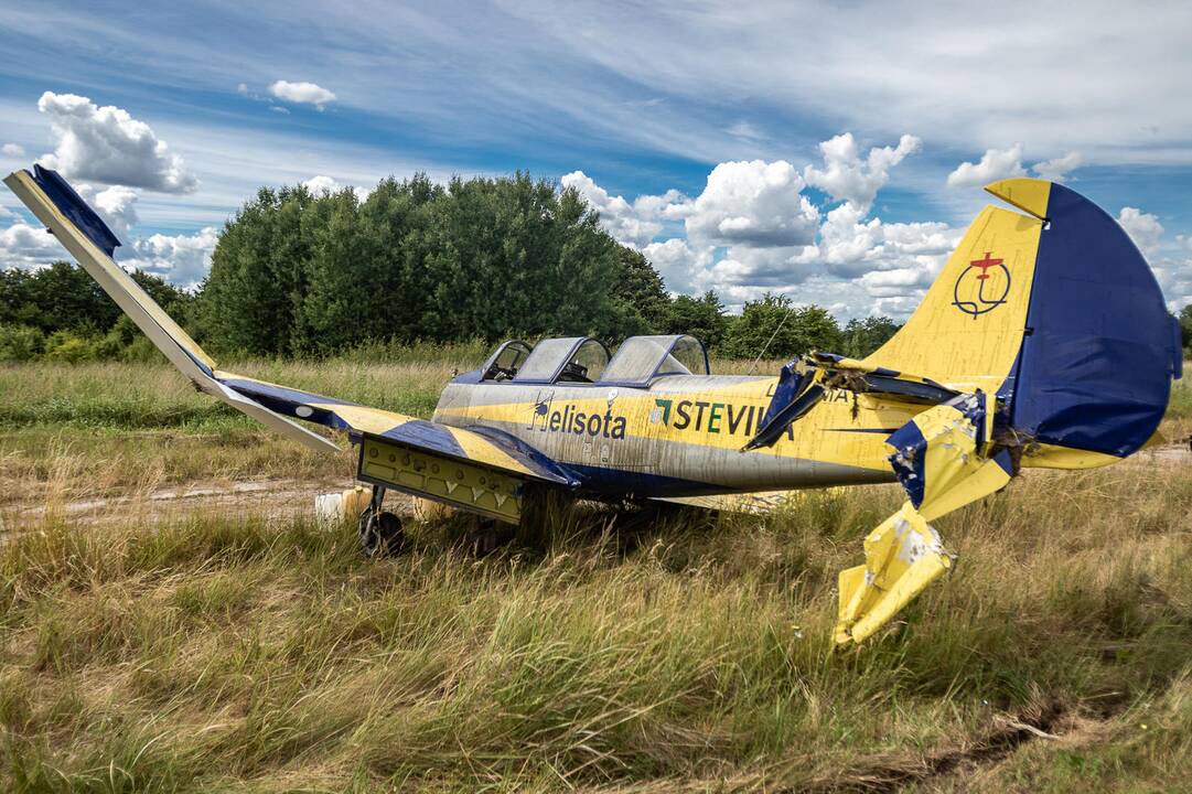 Aleksoto aerodrome nukrito lėktuvas