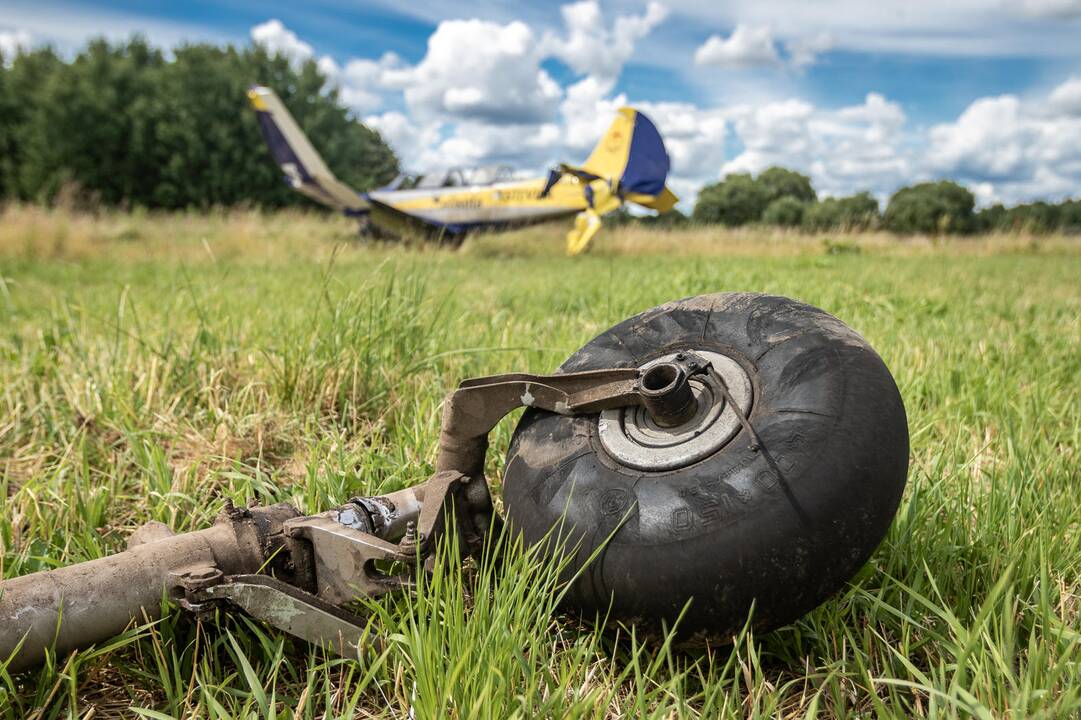 Aleksoto aerodrome nukrito lėktuvas