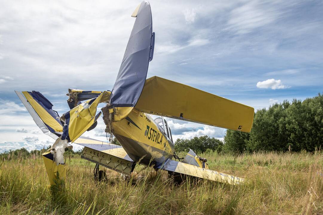 Aleksoto aerodrome nukrito lėktuvas