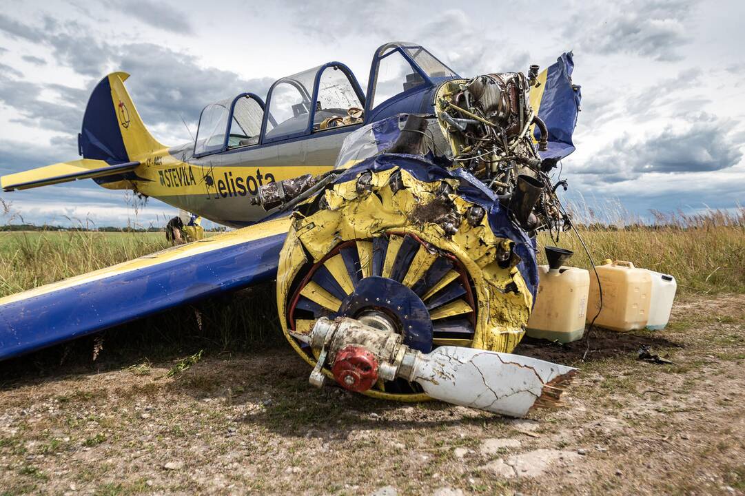 Aleksoto aerodrome nukrito lėktuvas