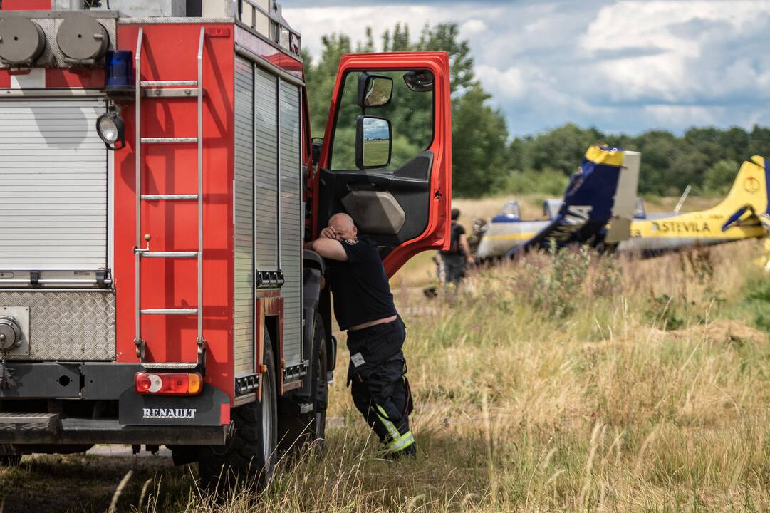 Aleksoto aerodrome nukrito lėktuvas