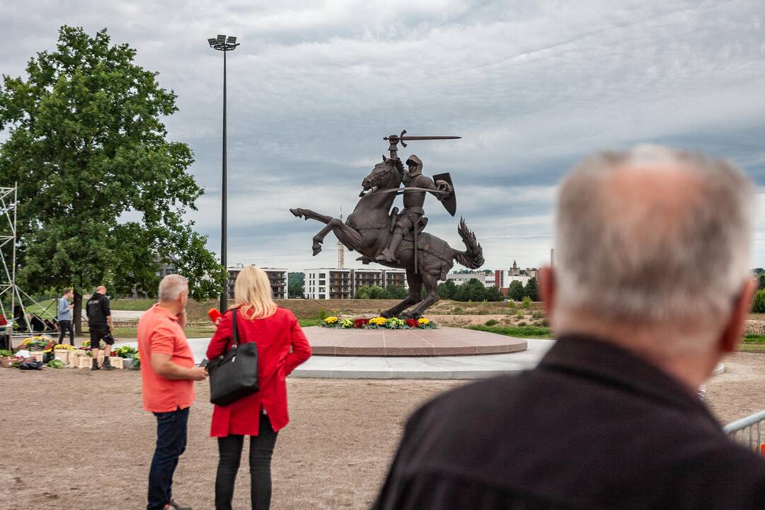 „Laisvės karys“ prieš oficialaus pristatymo ceremoniją