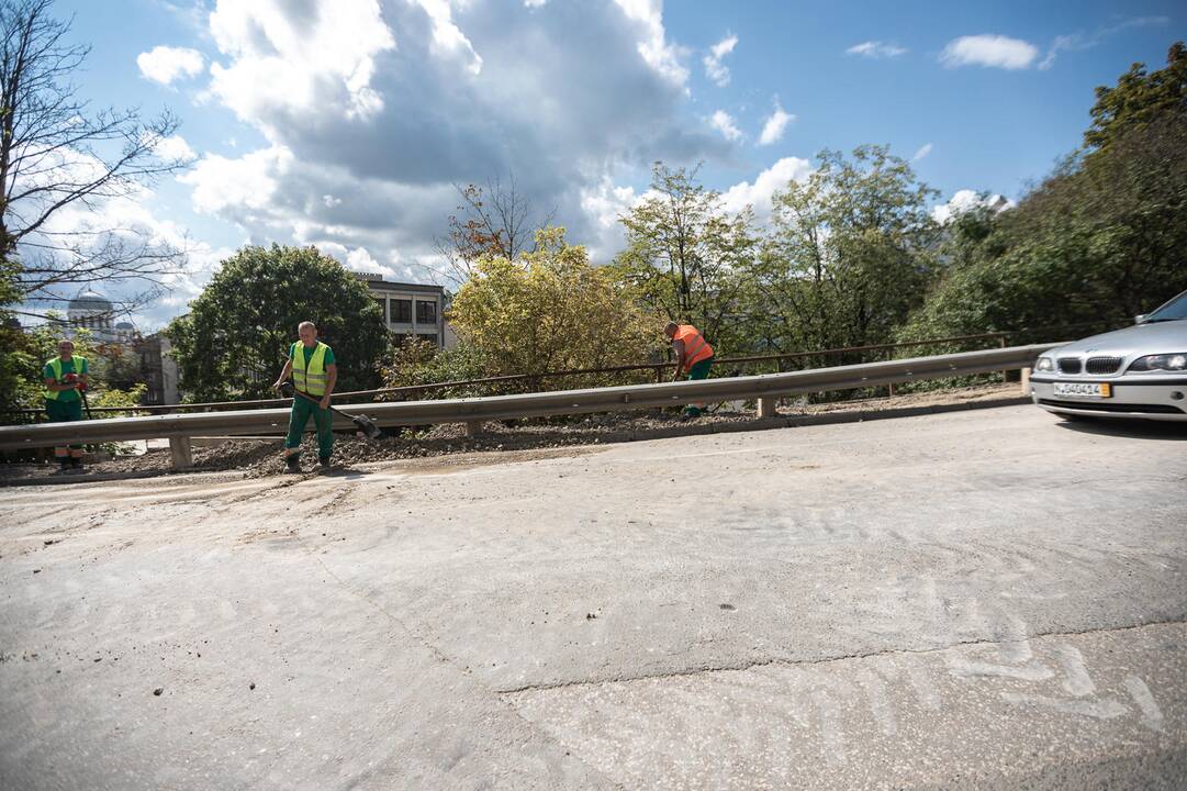 Žemaičių gatvės kalno nuošliauža