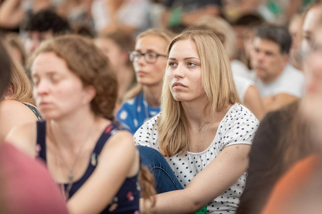 Popiežiaus vizito savanorių mokymuose Kaune – per 500 dalyvių