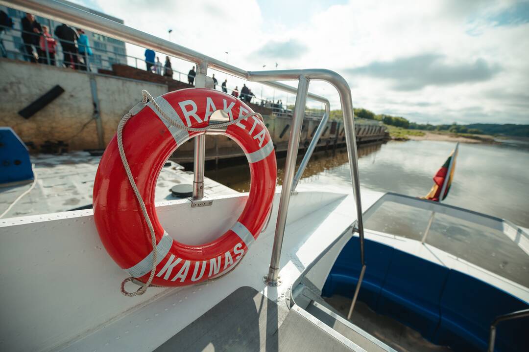 Legendinė „Raketa“ pirmą kartą į Nidą išplaukė su keleiviais