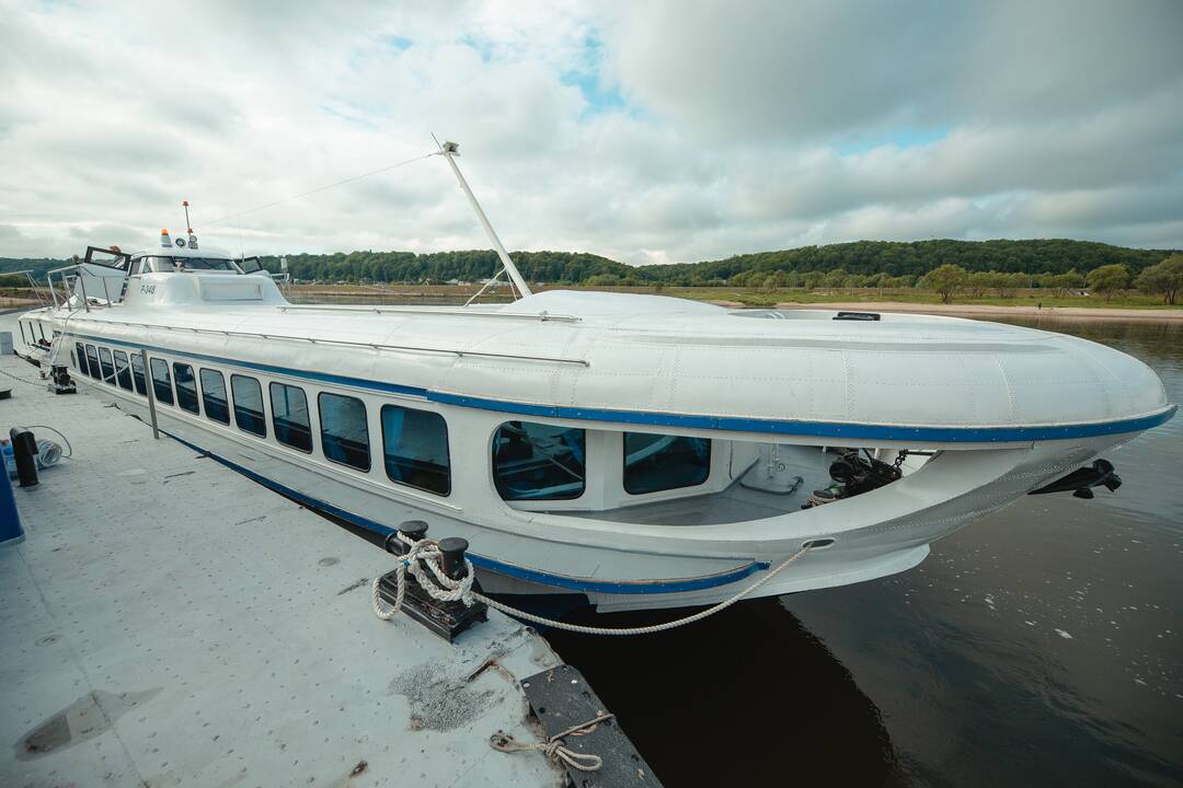 Legendinė „Raketa“ pirmą kartą į Nidą išplaukė su keleiviais