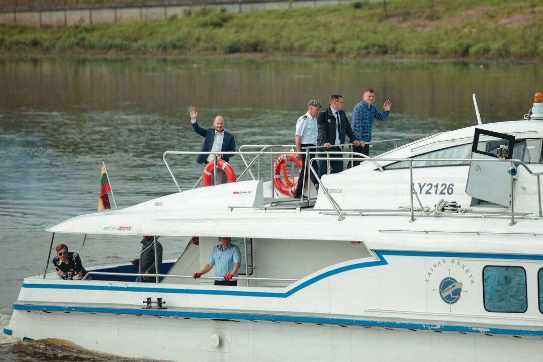 Legendinė „Raketa“ pirmą kartą į Nidą išplaukė su keleiviais