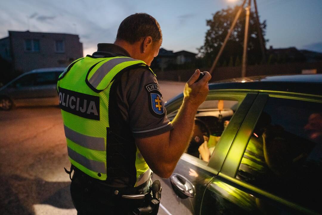 Kaune vyko reidas: policija tikrino vairuotojų blaivumą