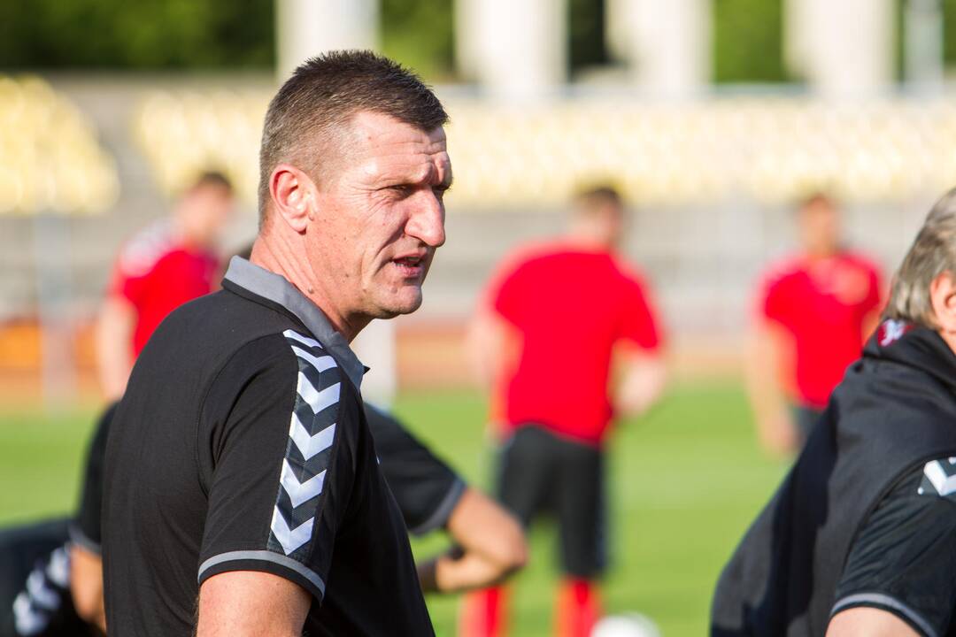Lietuvos vyrų futbolo rinktinės treniruotė
