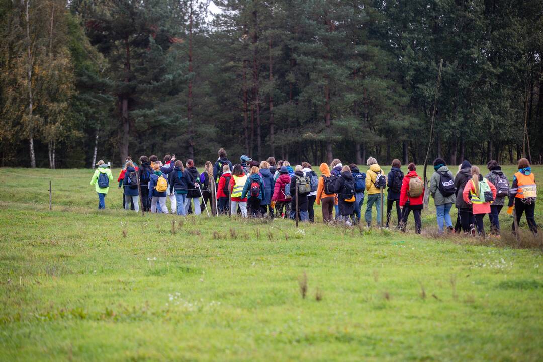 Mokytojų protesto eisena pėsčiomis iš Klaipėdos į Vilnių