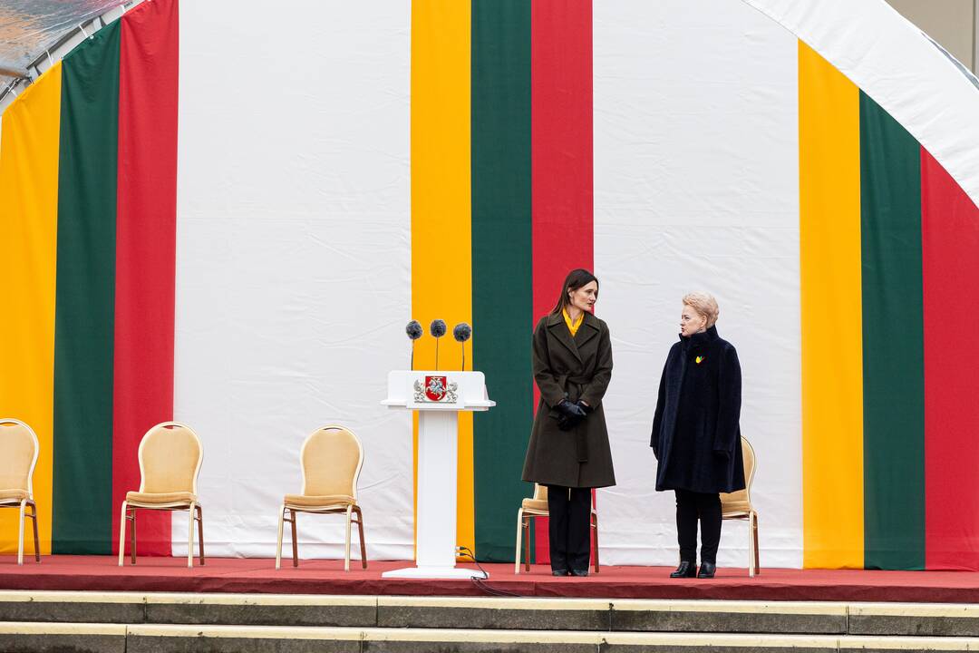 Trijų Baltijos valstybių vėliavų pakėlimo ceremonija