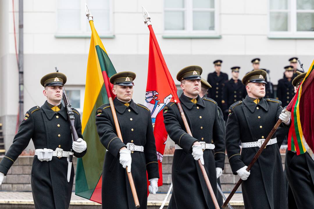 Trijų Baltijos valstybių vėliavų pakėlimo ceremonija