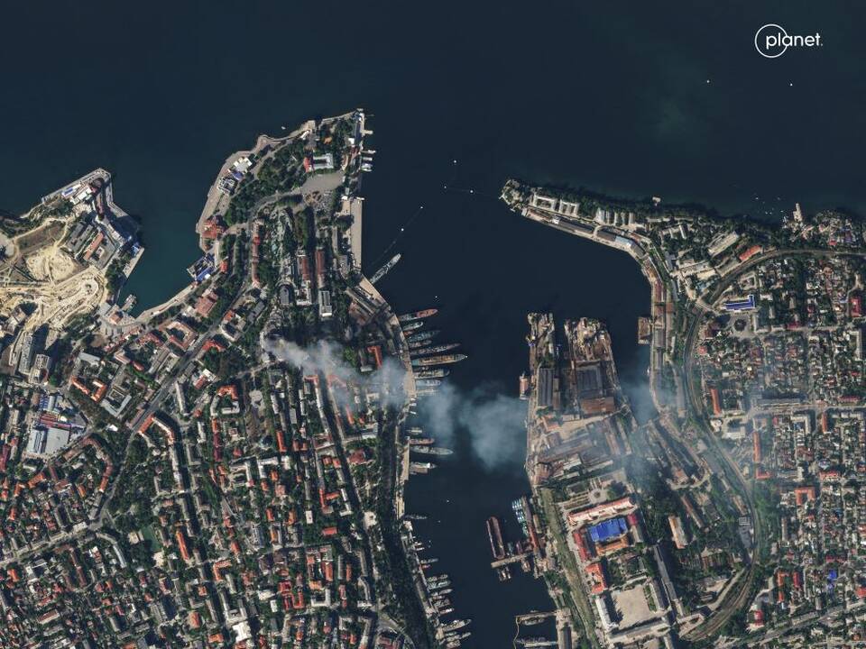 Rusijos primestas pareigūnas: Sevastopolyje rusų kariai gynėsi nuo jūrinių dronų