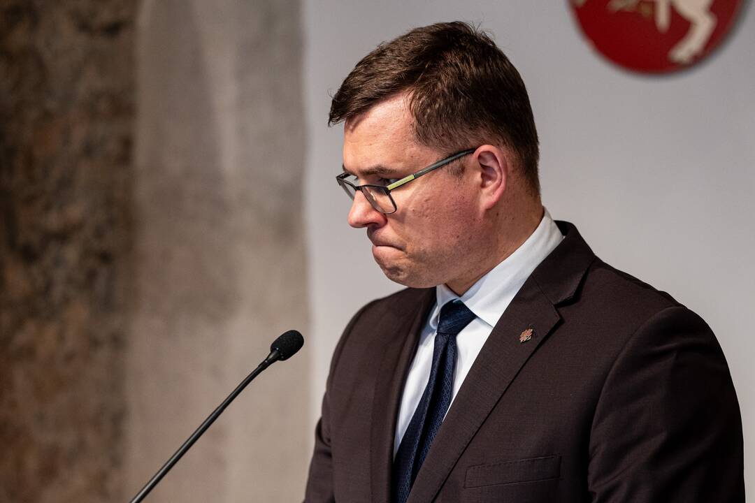 L. Kasčiūno ir Nyderlandų gynybos ministrės K. Ollongren spaudos konferencija