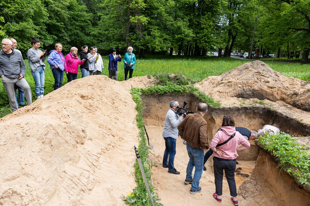 Verkių dvarvietėje pristatomas archeologinis atradimas