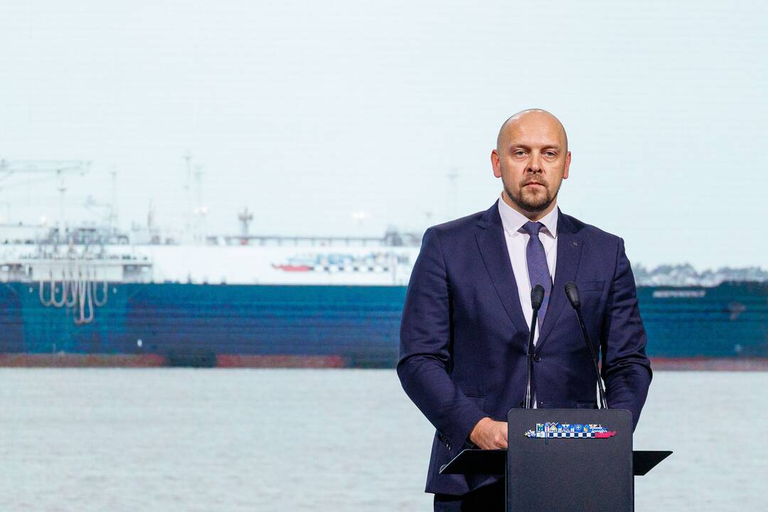 Laivo-saugyklos „Independence“ nuosavybės teisių perdavimo Lietuvai ceremonija