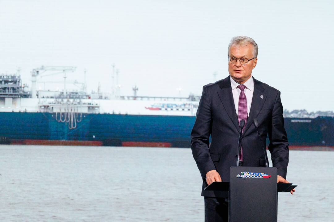 Laivo-saugyklos „Independence“ nuosavybės teisių perdavimo Lietuvai ceremonija