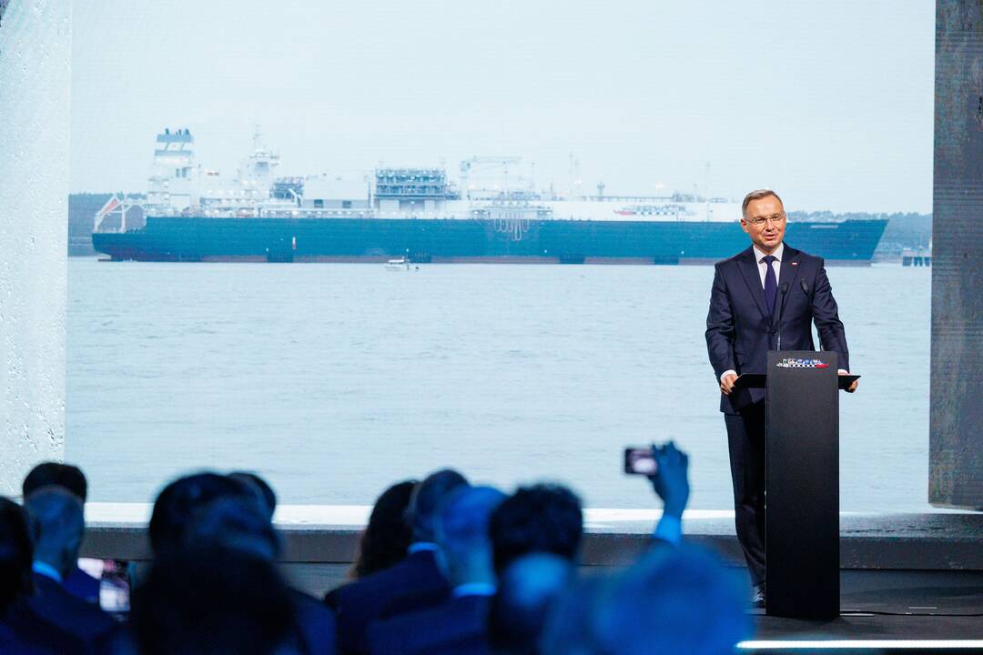 Laivo-saugyklos „Independence“ nuosavybės teisių perdavimo Lietuvai ceremonija