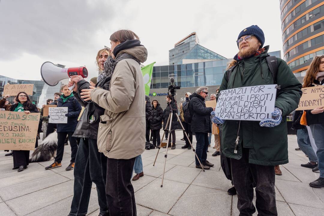 Sostinėje – dar vienas protestas dėl viešojo transporto kainų