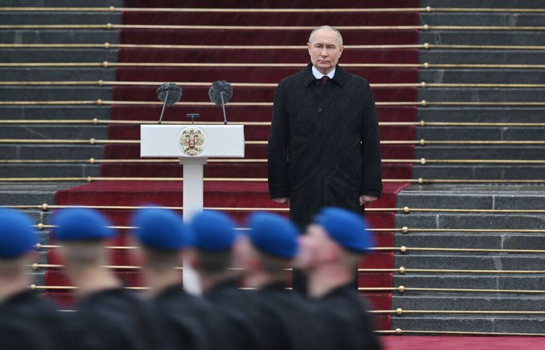 Gegužės 9-osios proga Kim Jong Unas palinkėjo V. Putinui pergalės „kovoje su imperialistais“