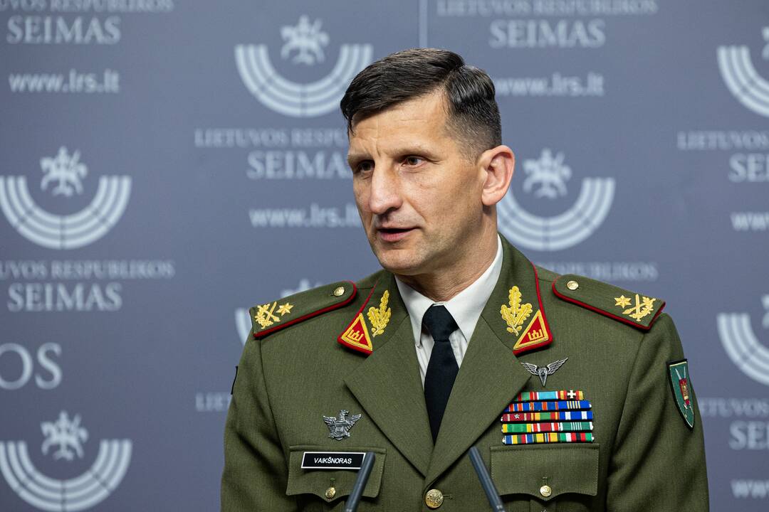 R. Vaikšnoro kandidatūros pristatymas į Lietuvos kariuomenės vadus Seime