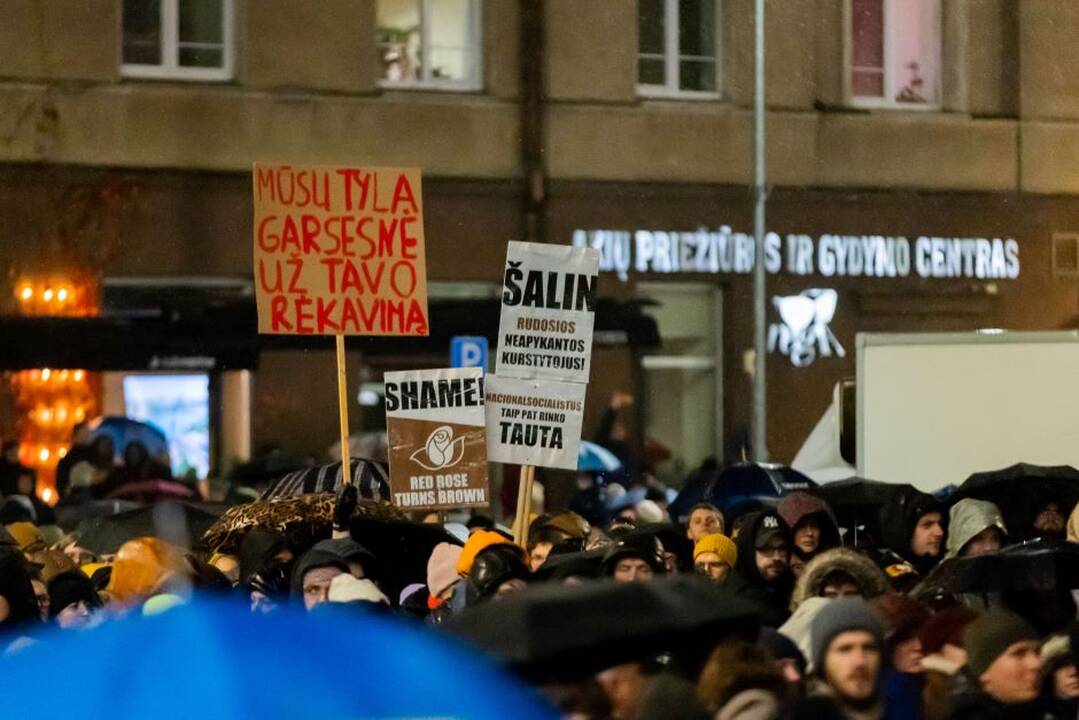 Prie Seimo vėl bursis protestuotojai: reikalaus iš koalicijos pašalinti „Nemuno aušrą“