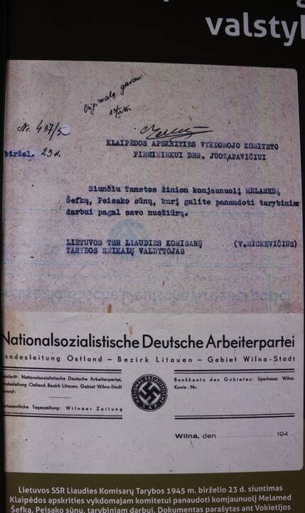 Saugoma: Klaipėdos regioninio valstybės archyvo vadovas E. Bareiša teigė, kad galima rasti ir visus nuo 1945 m. leistus, po karo pirmojo uostamiesčio dienraščio, tuomet vadinto „Tarybine Klaipėda“, numerius.
