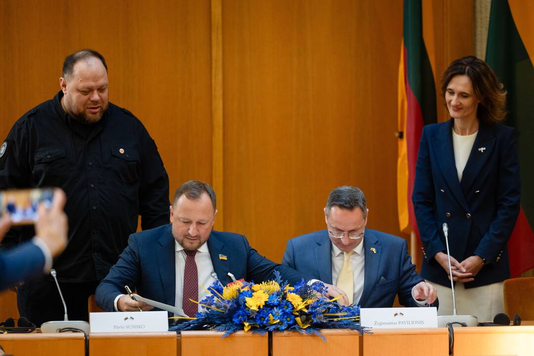 Seime lankėsi Ukrainos Aukščiausiosios Rados pirmininkas R. Stefančukas