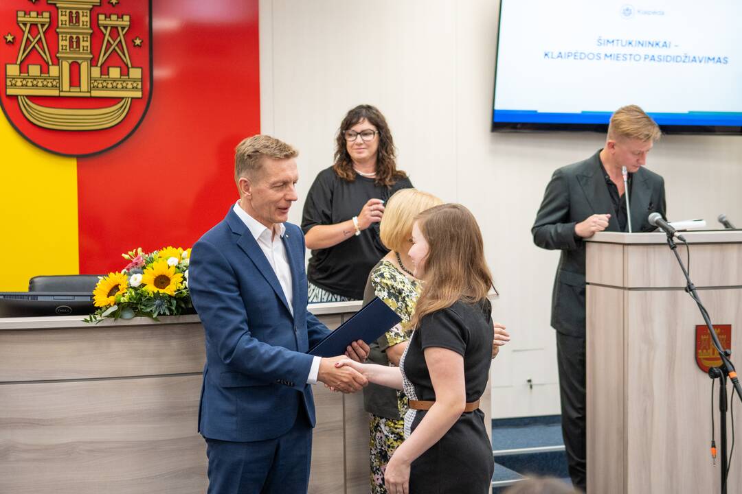 Klaipėdos šimtukininkams – piniginės premijos