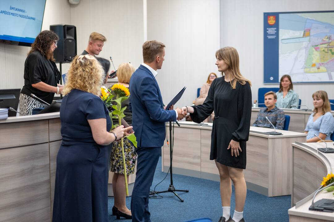 Klaipėdos šimtukininkams – piniginės premijos