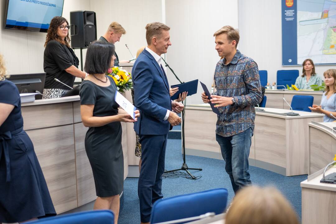 Klaipėdos šimtukininkams – piniginės premijos