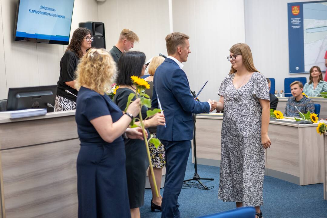 Klaipėdos šimtukininkams – piniginės premijos